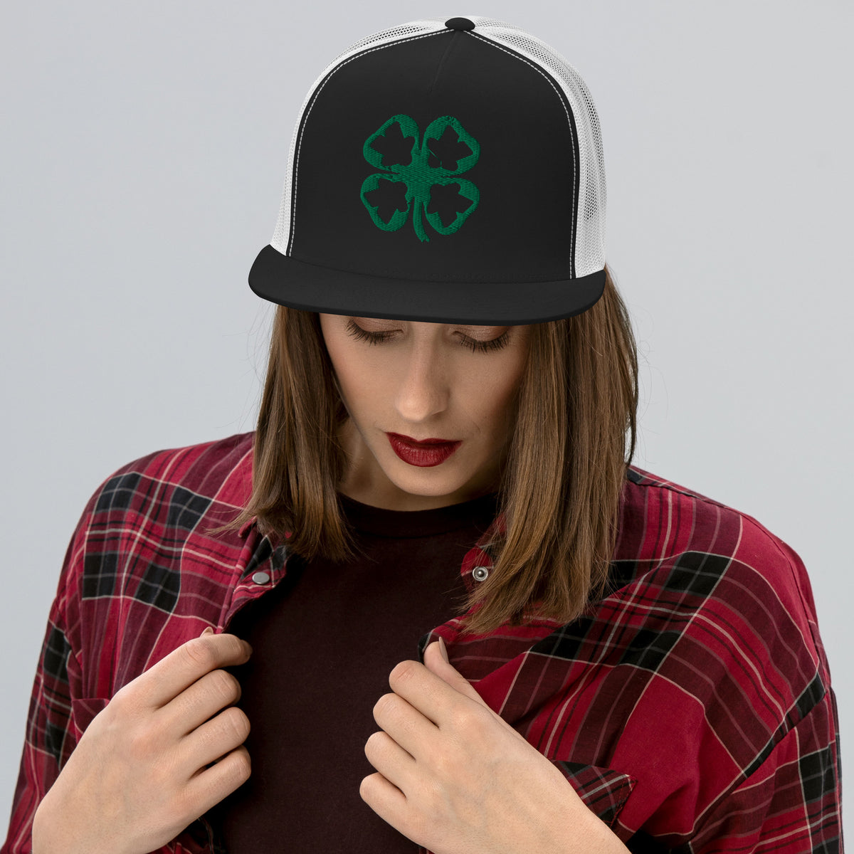 Meeple Leaf Clover Trucker Cap