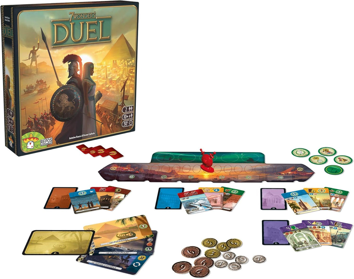 7 Wonders Duel Components