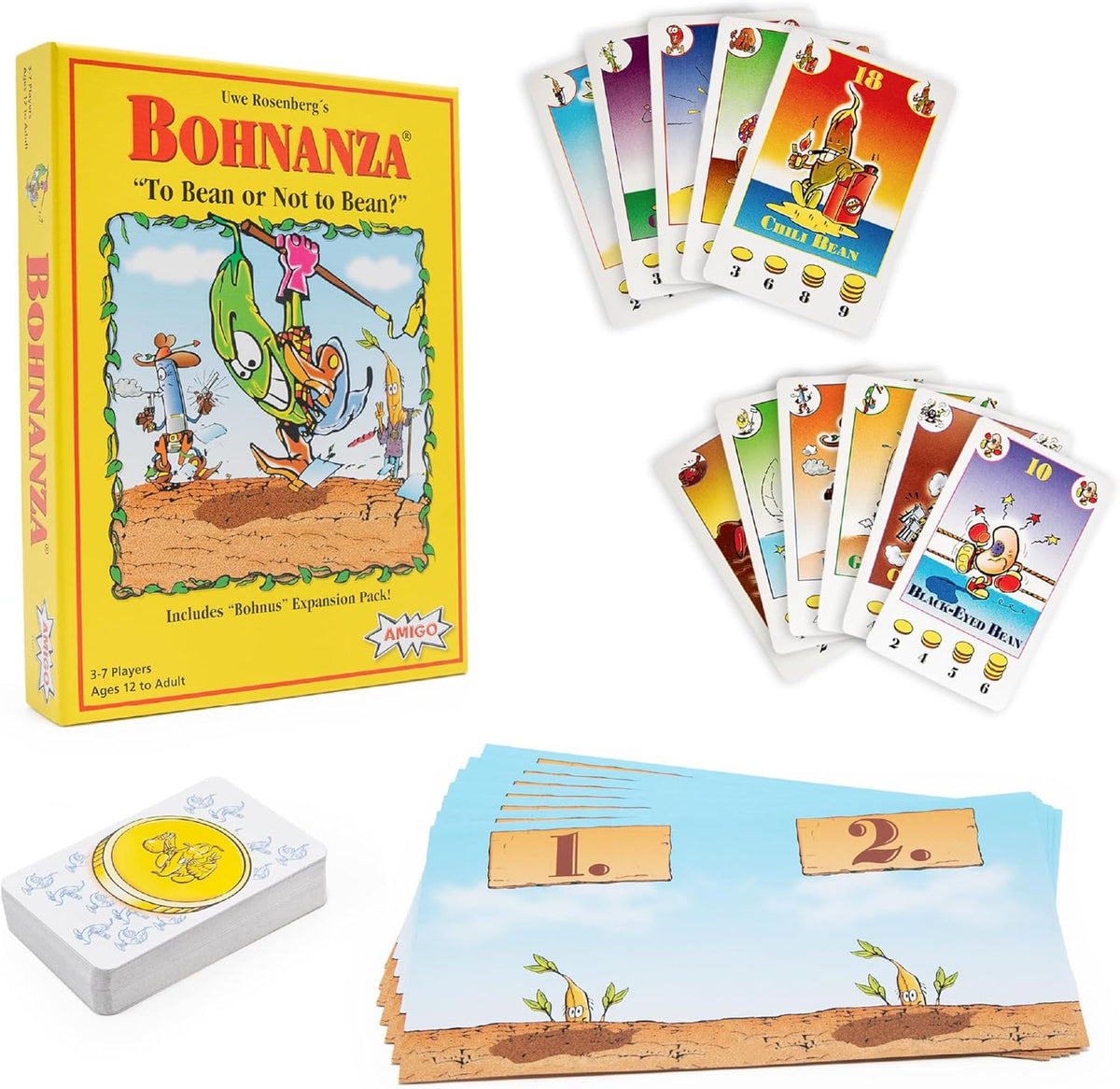 Bohnanza Card Game and Components