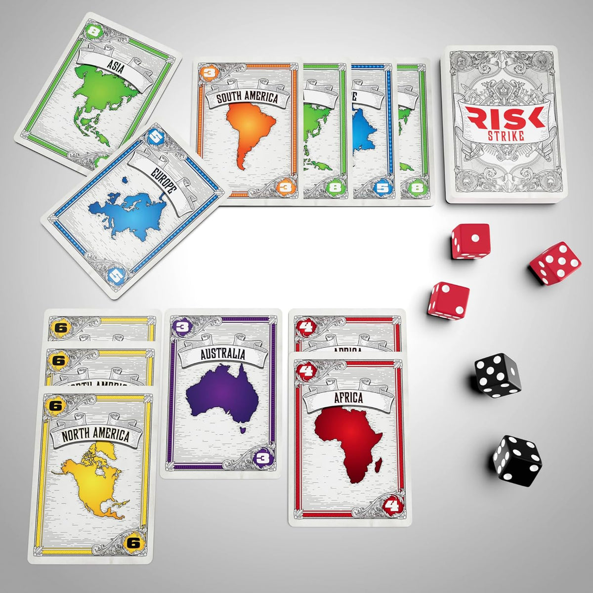 Risk Strike Cards and Dice