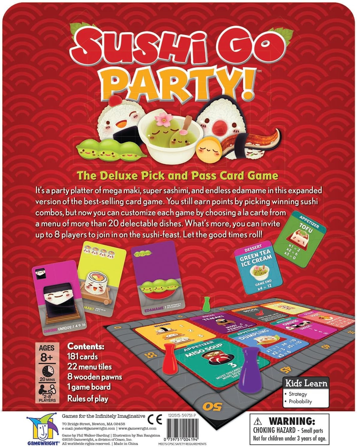 Back of Box Sushi Go Party