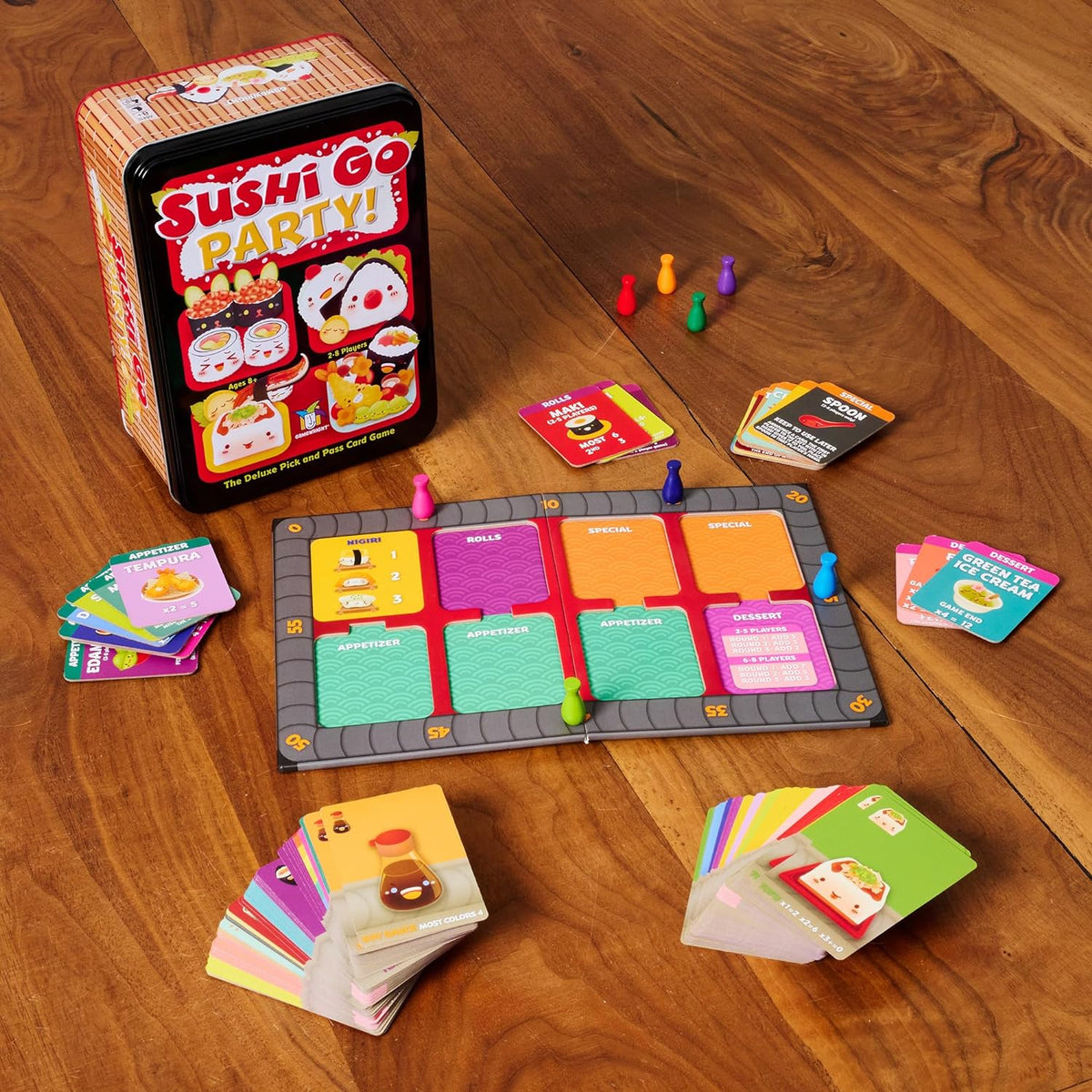 Sush Go Party Game Being Played