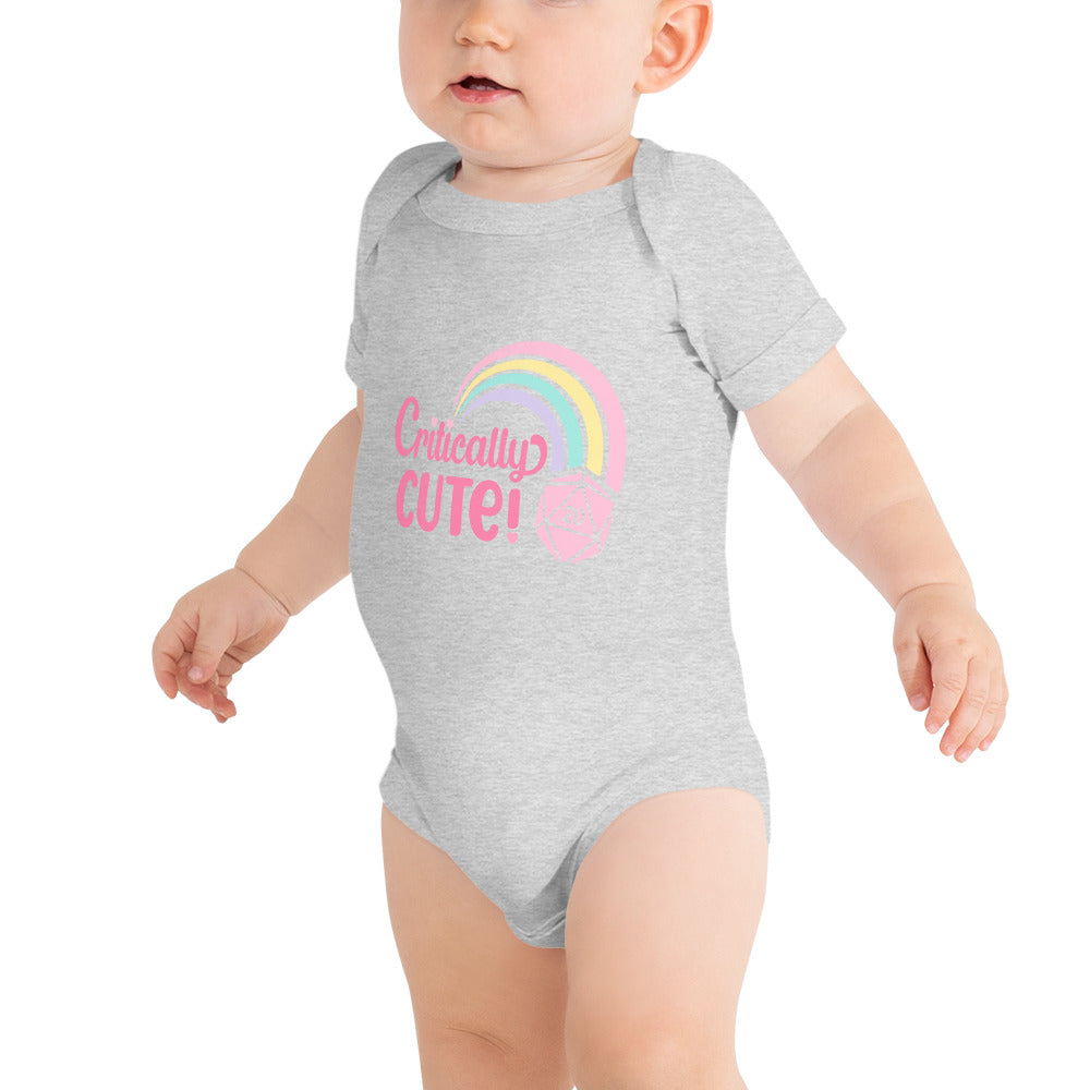 Critically Cute D20 Rainbow Baby Onesie