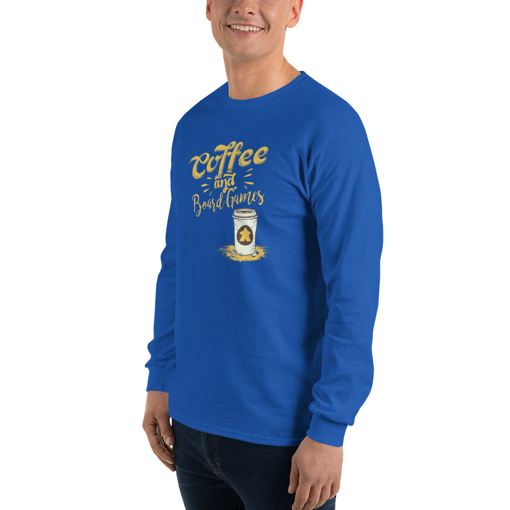 Coffee &amp; Board Games To Go Longsleeve T-Shirt