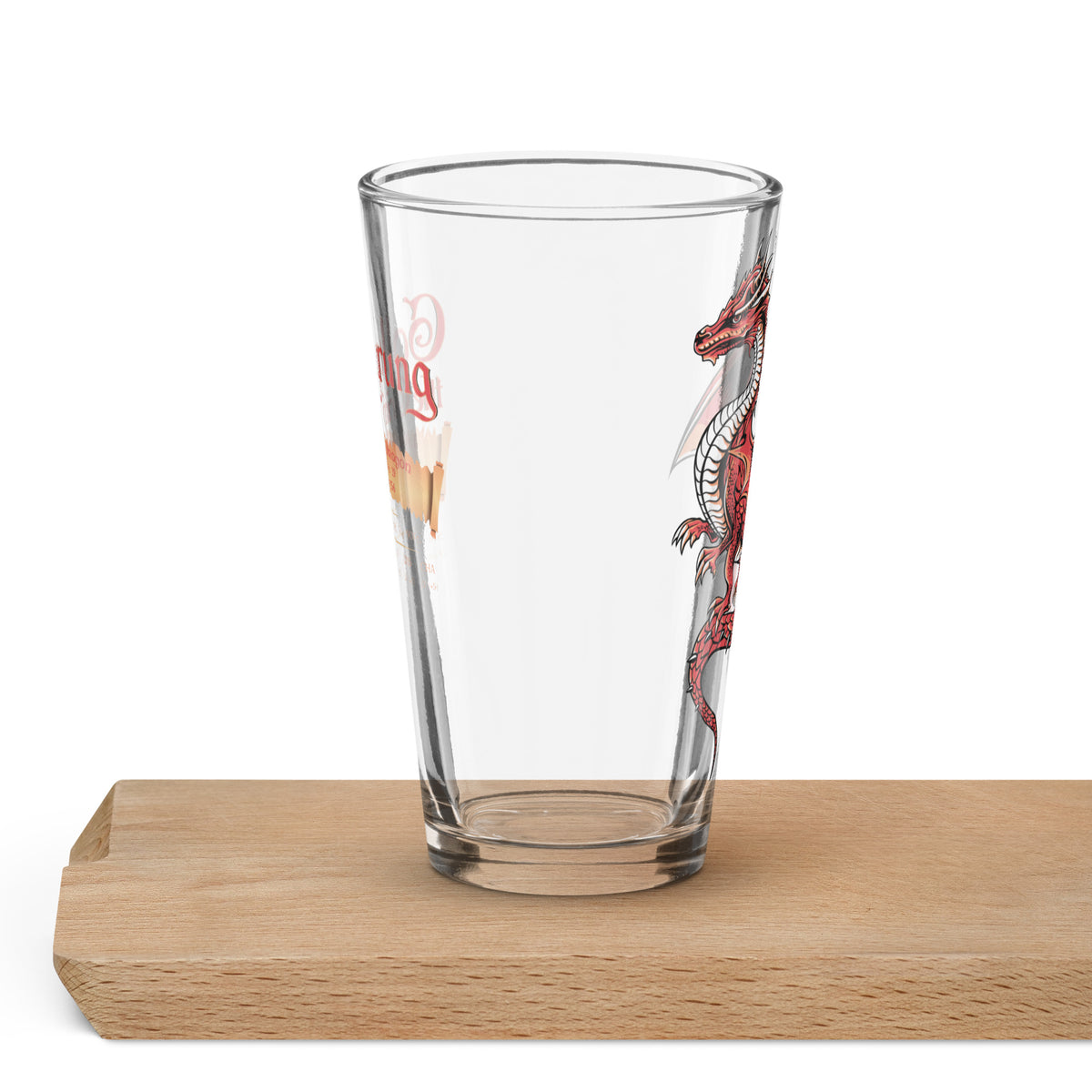 Limited Edition Gollugrung the Grim Red Dragon Pint Glass