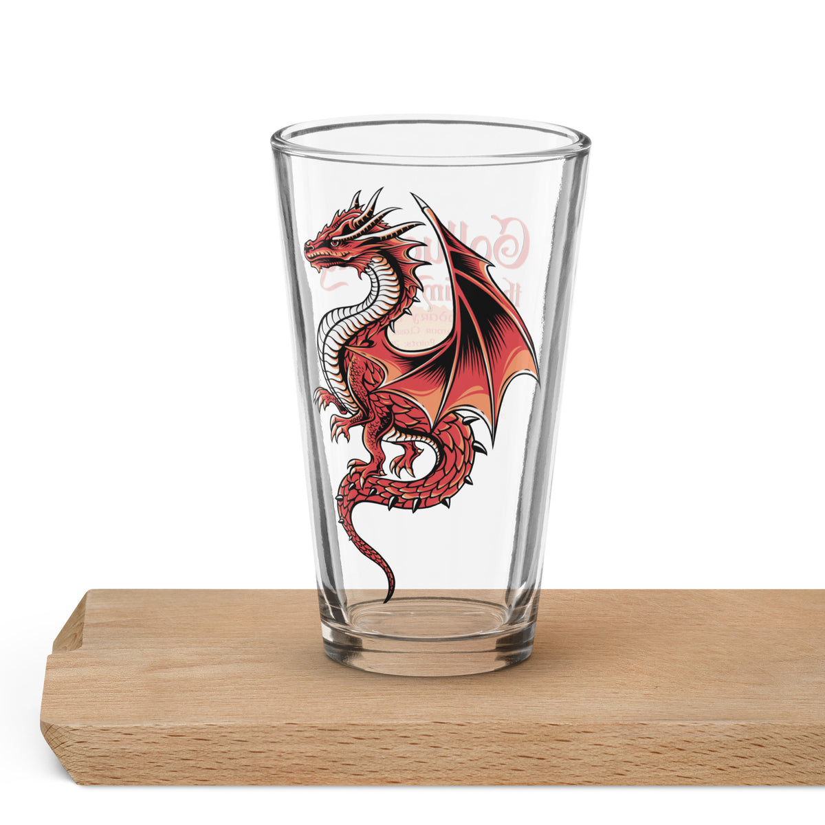 Limited Edition Gollugrung the Grim Red Dragon Pint Glass