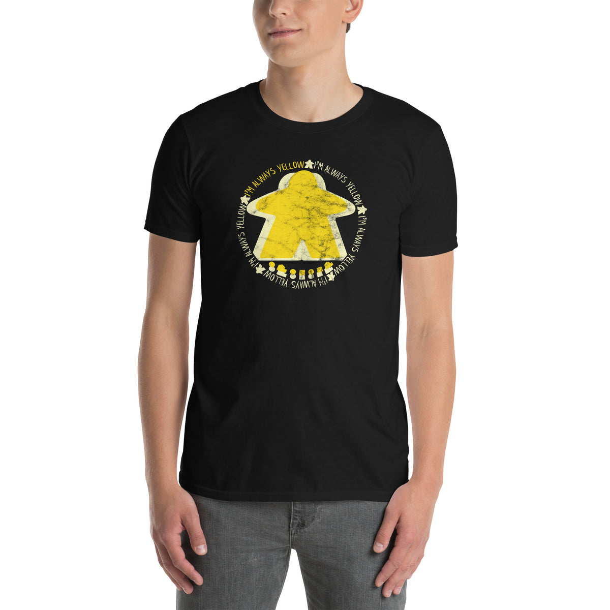 I&#39;m Always Yellow Meeple Board Game T-Shirt