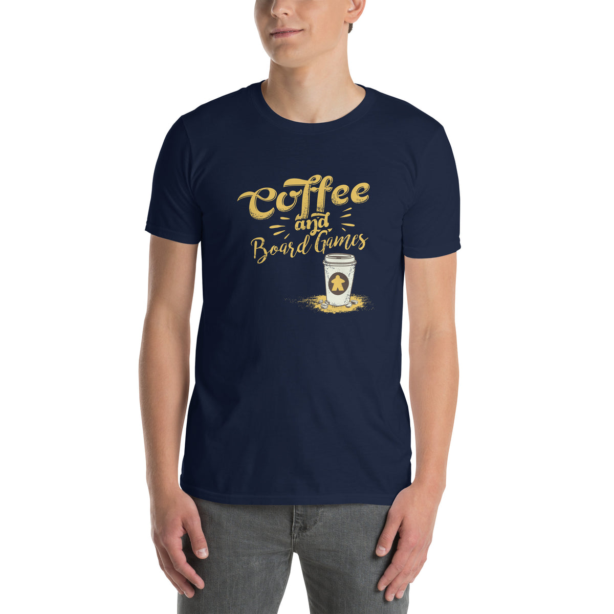 Meeple Coffee To Go Boardgame T-Shirt