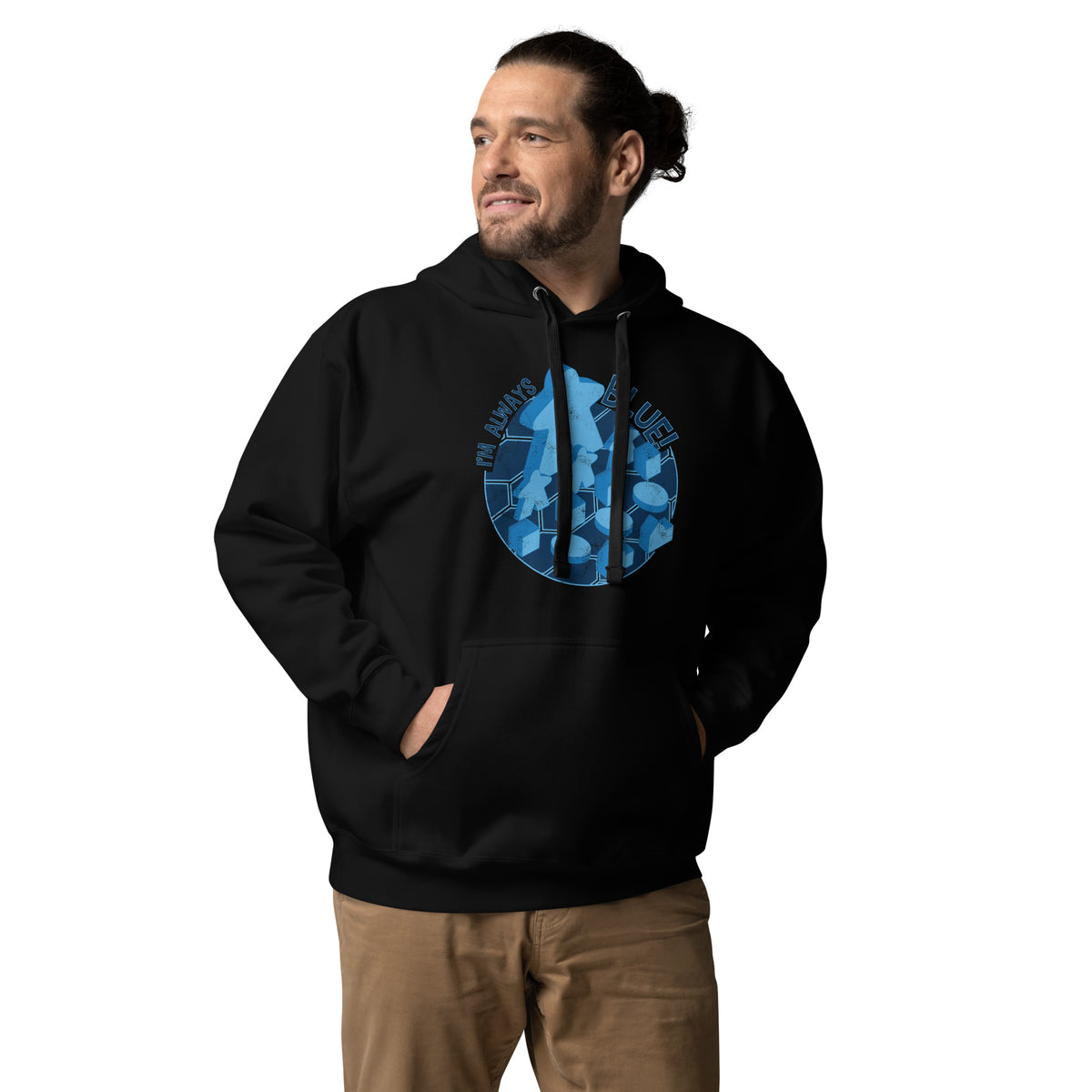 I&#39;m Always Blue Meeple Board Game Pullover Hoodie