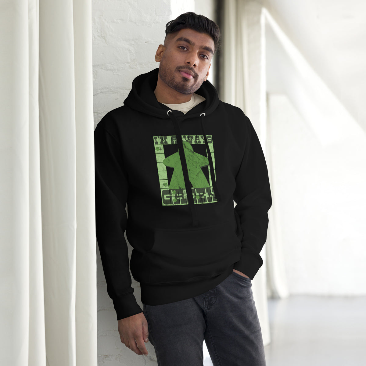 I&#39;m Always Green Meeple Board Game Pullover Hoodie