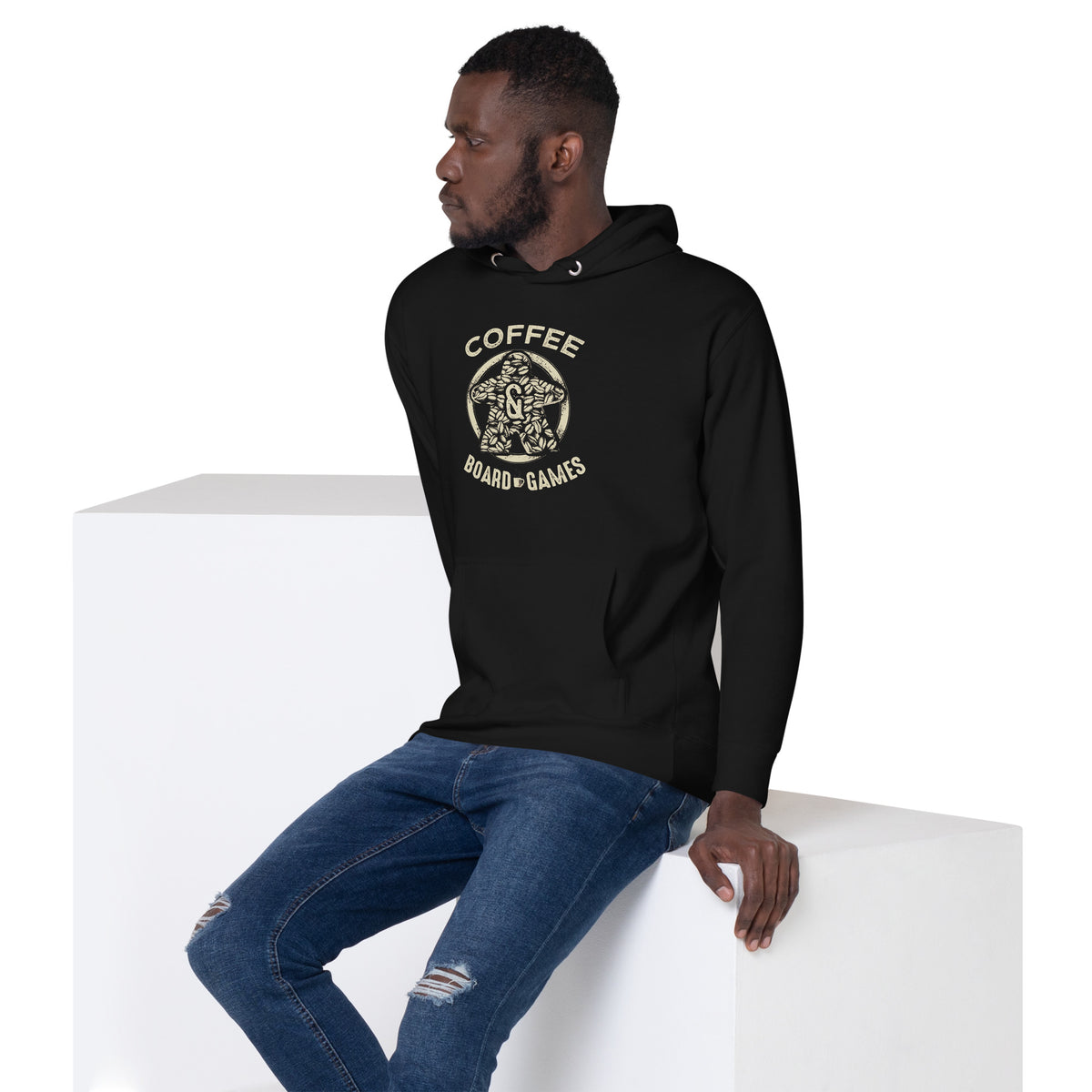 Coffee Bean Meeple Board Game Pullover Hoodie