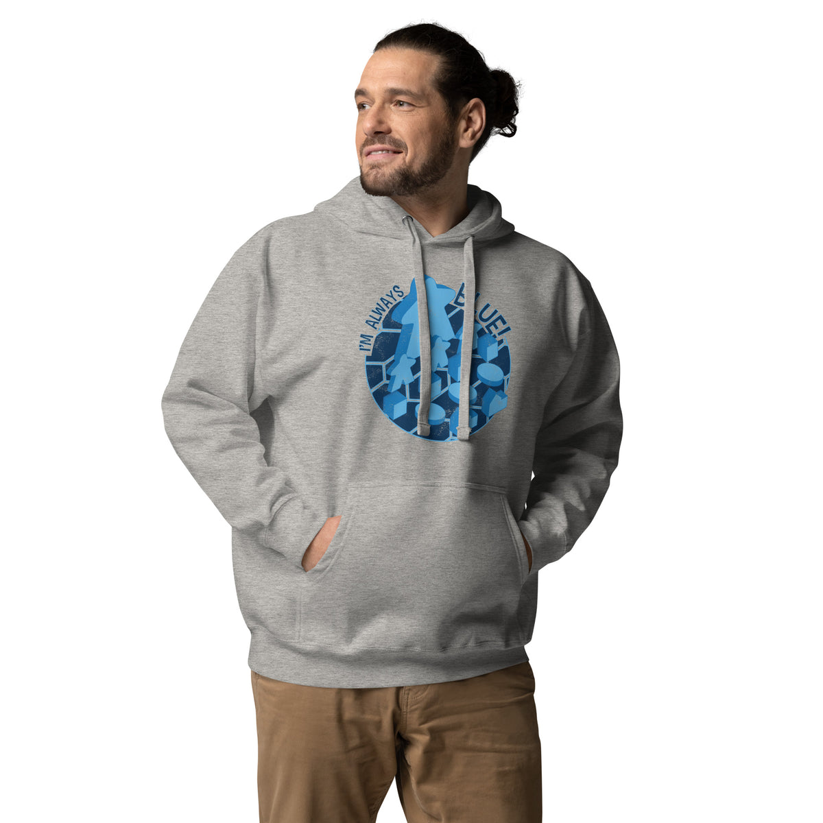 I&#39;m Always Blue Meeple Board Game Pullover Hoodie