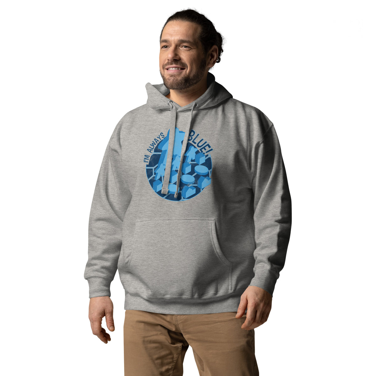 I&#39;m Always Blue Meeple Board Game Pullover Hoodie