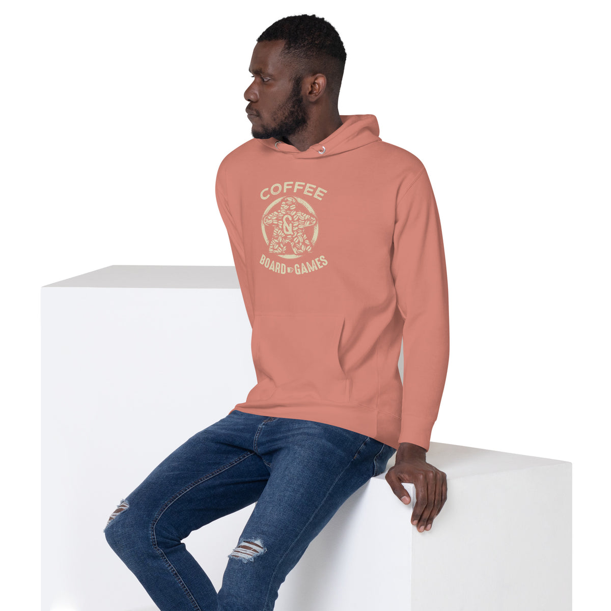 Coffee Bean Meeple Board Game Pullover Hoodie