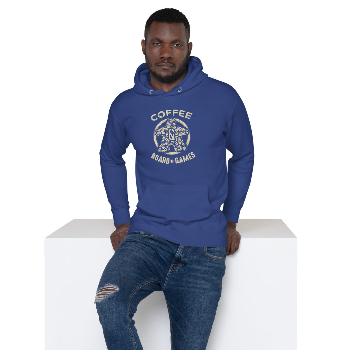 Coffee Bean Meeple Board Game Pullover Hoodie