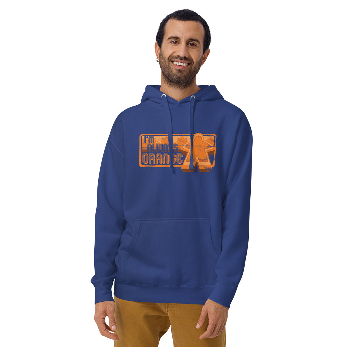 I&#39;m Always Orange Meeple Board Game Pullover Hoodie