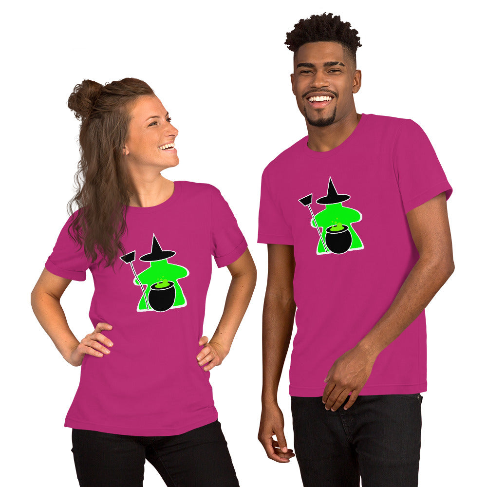 Green Meeple Halloween Witch T-Shirt