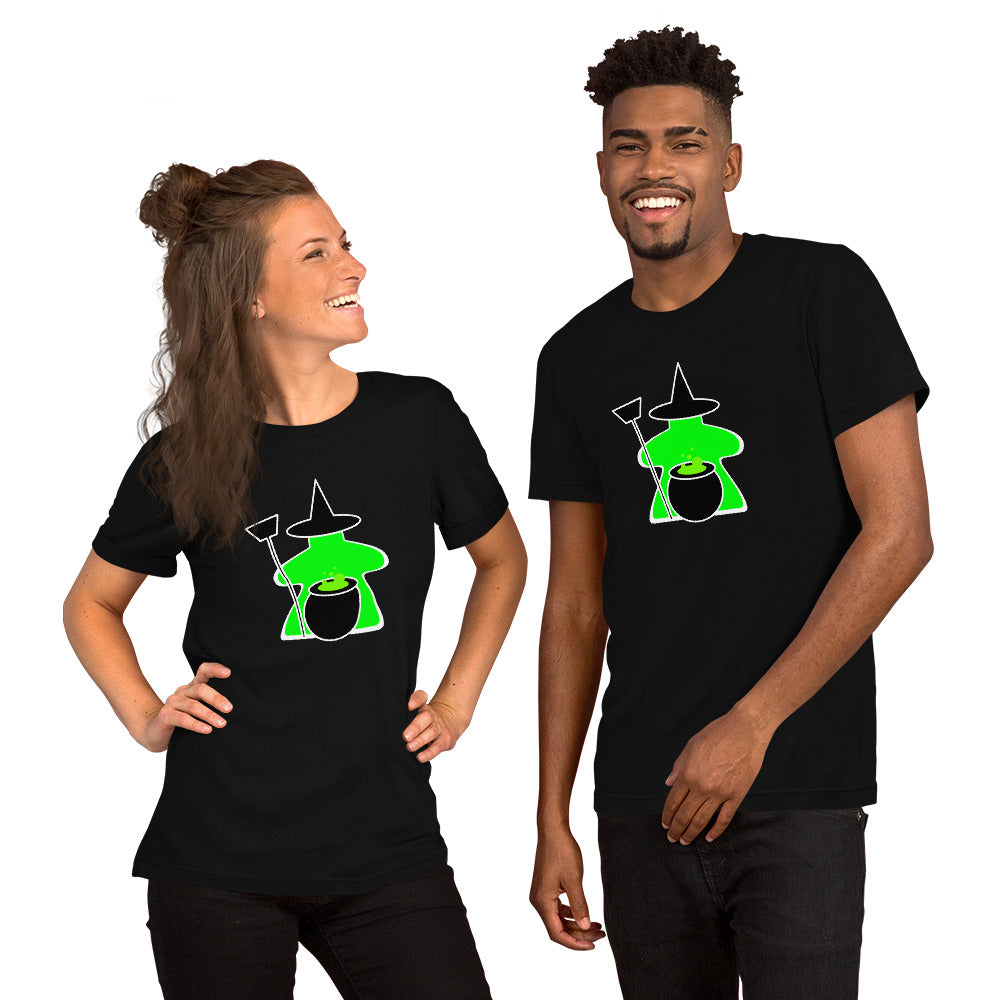 Green Meeple Halloween Witch T-Shirt