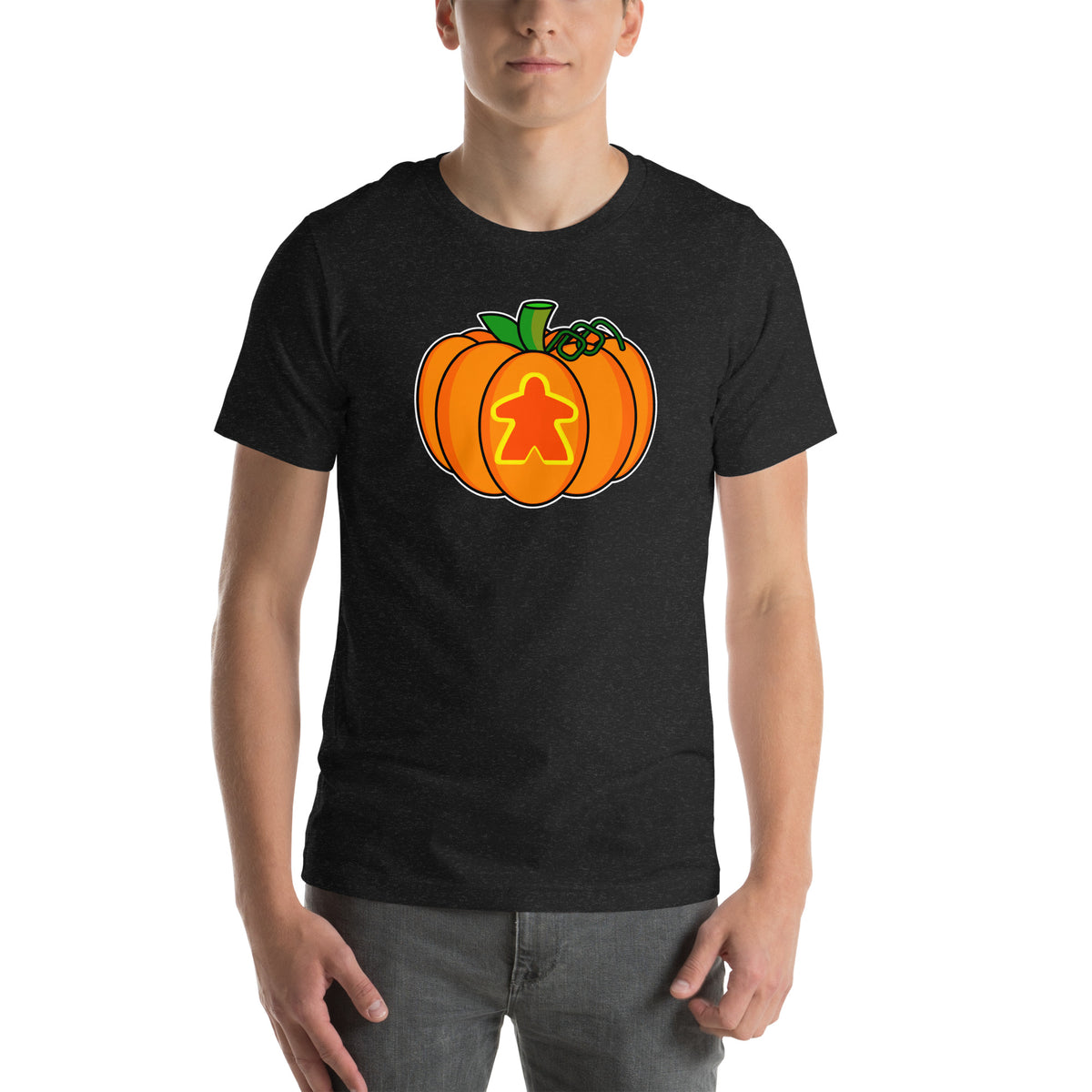 Meeple Jack O Lantern Pumpkin T-Shirt