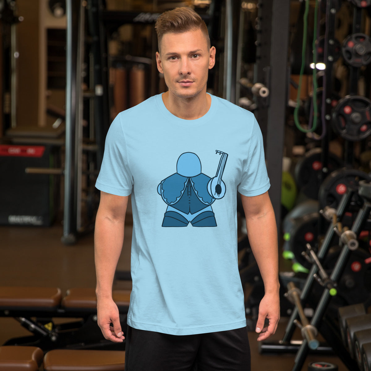 Blue Meeple Bard D&amp;D T-Shirt