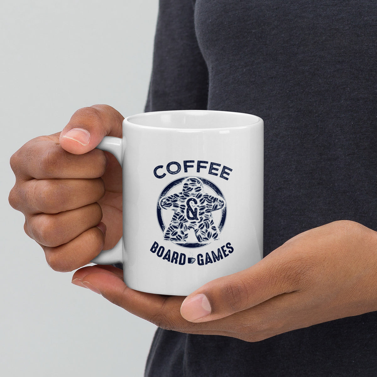 Coffee Bean Meeple Board Game Ceramic Mug