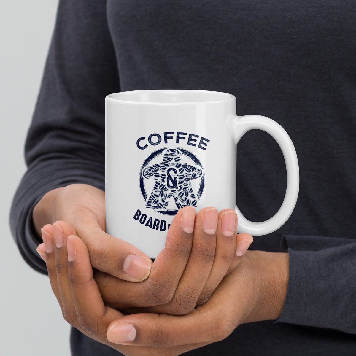 Coffee Bean Meeple Board Game Ceramic Mug