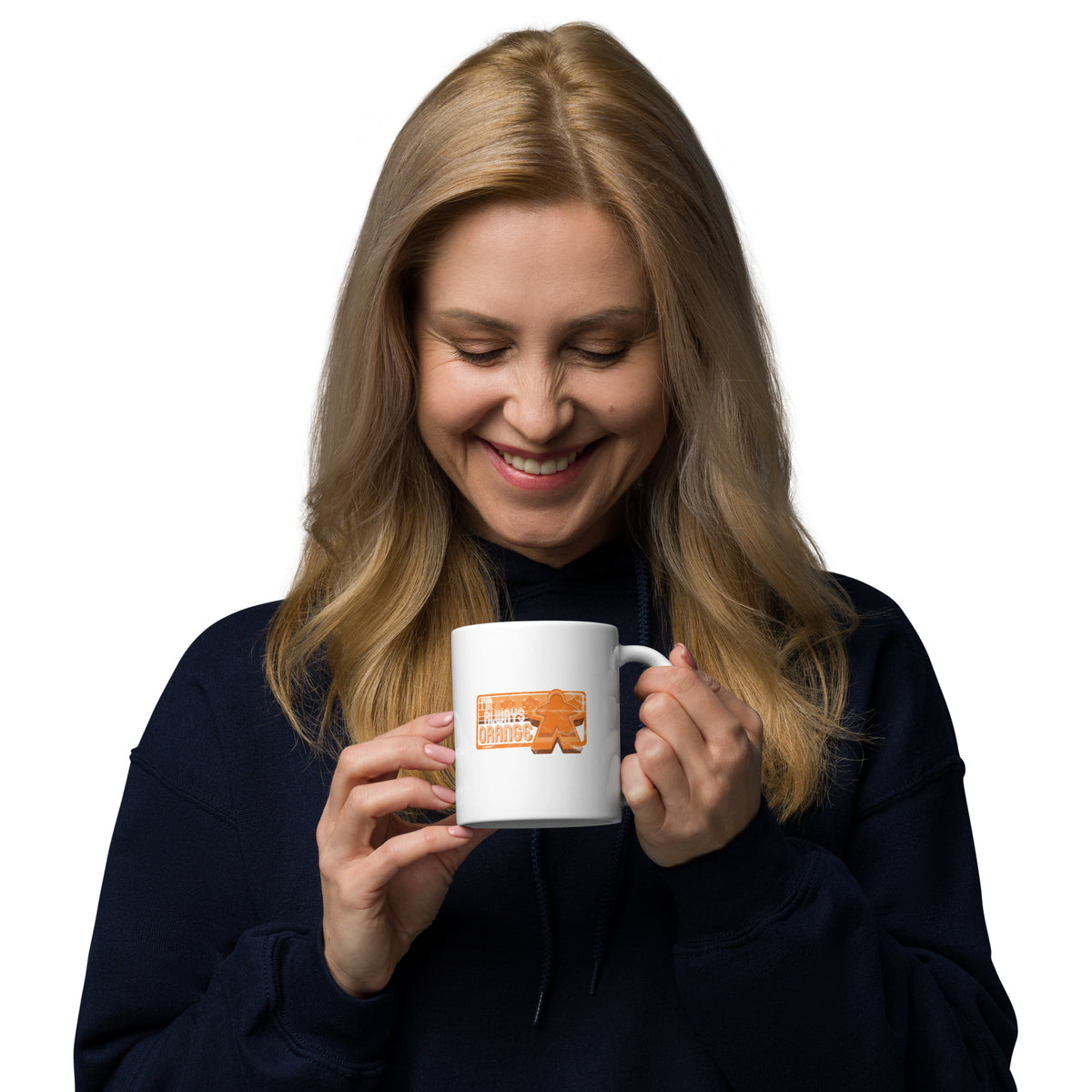 I&#39;m Always Orange Meeple Board Game Ceramic Mug