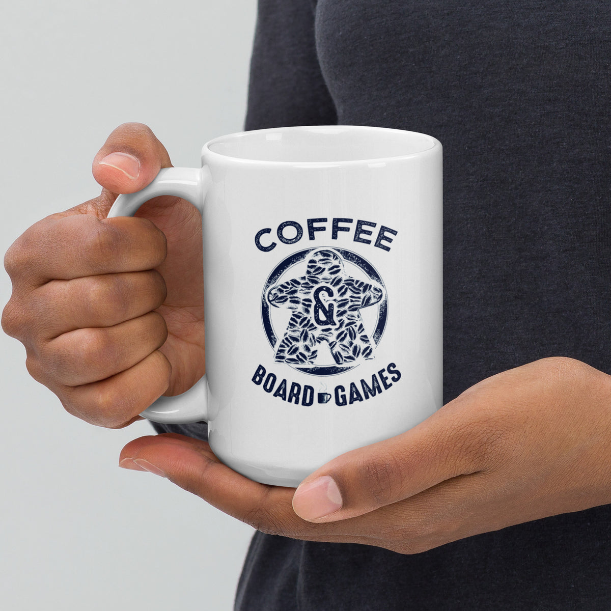 Coffee Bean Meeple Board Game Ceramic Mug