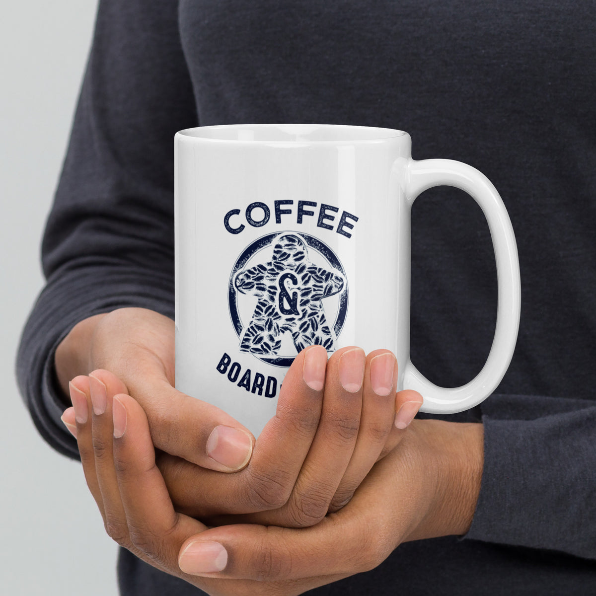 Coffee Bean Meeple Board Game Ceramic Mug