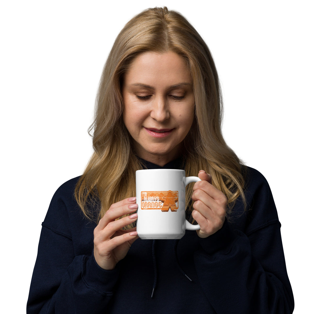 I&#39;m Always Orange Meeple Board Game Ceramic Mug