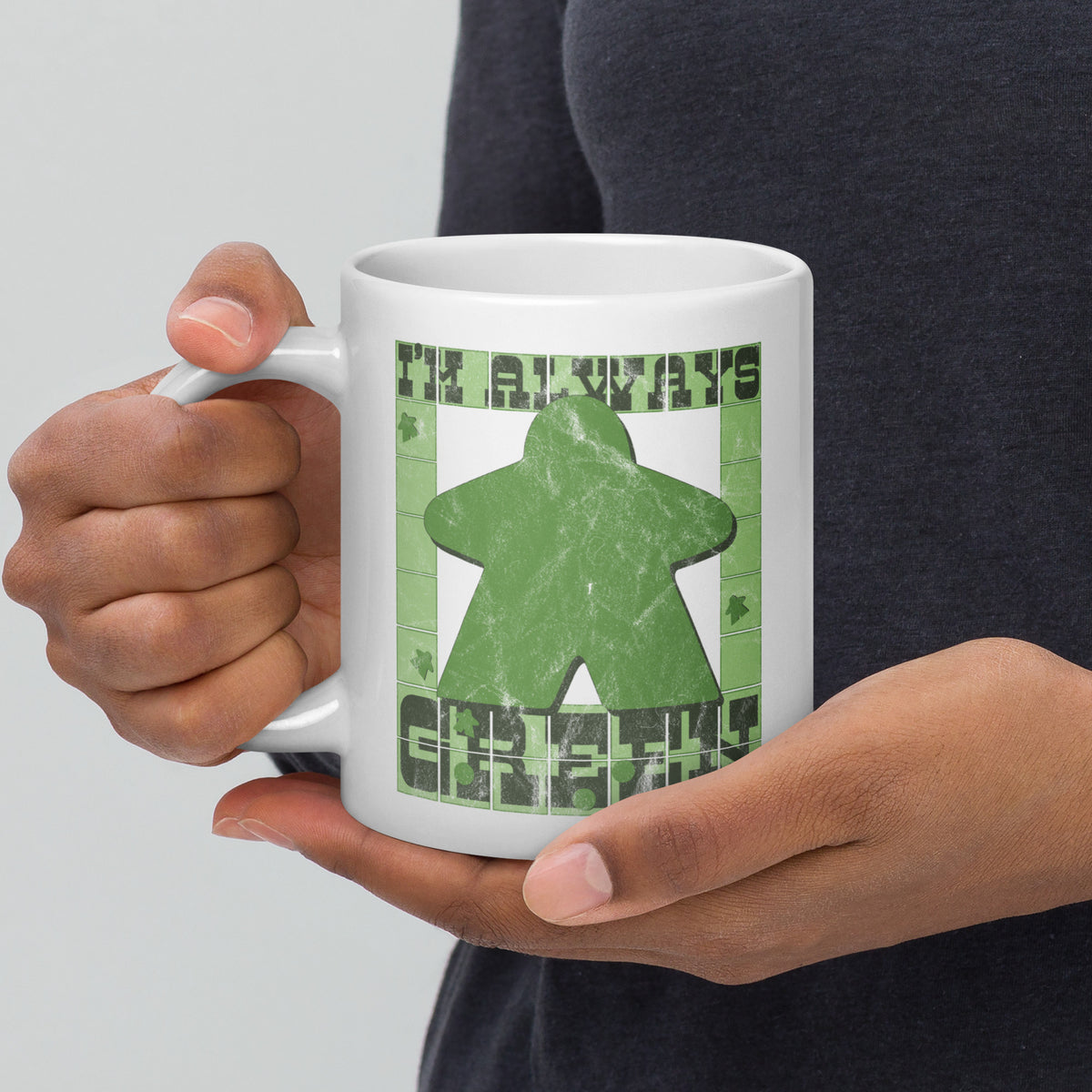 I&#39;m Always Green Meeple Board Game Ceramic Mug