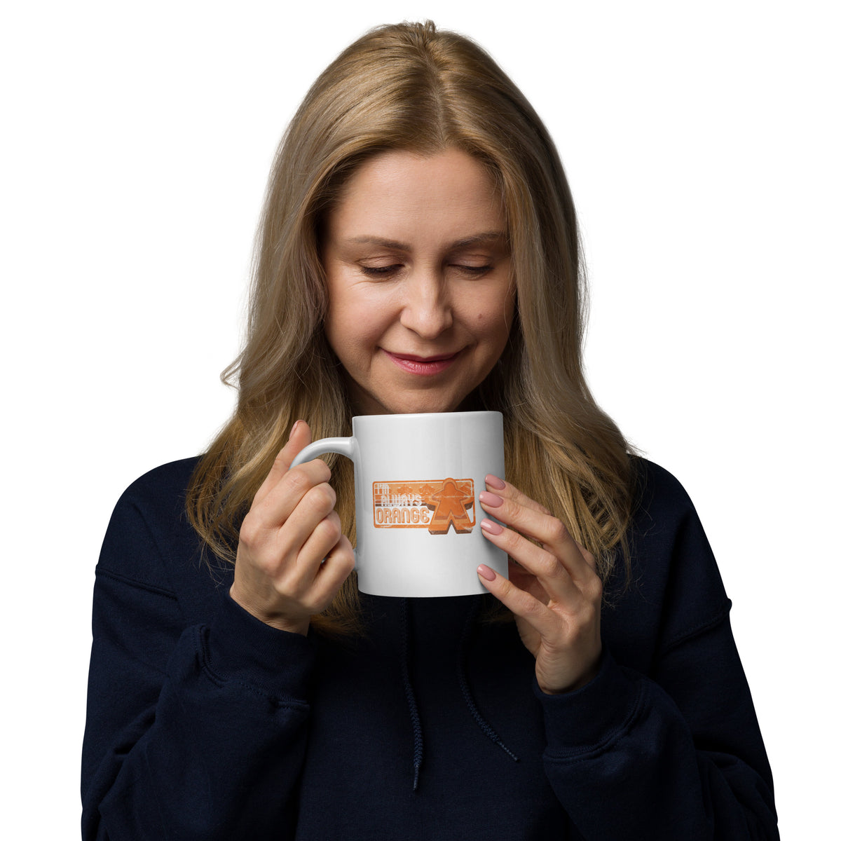 I&#39;m Always Orange Meeple Board Game Ceramic Mug