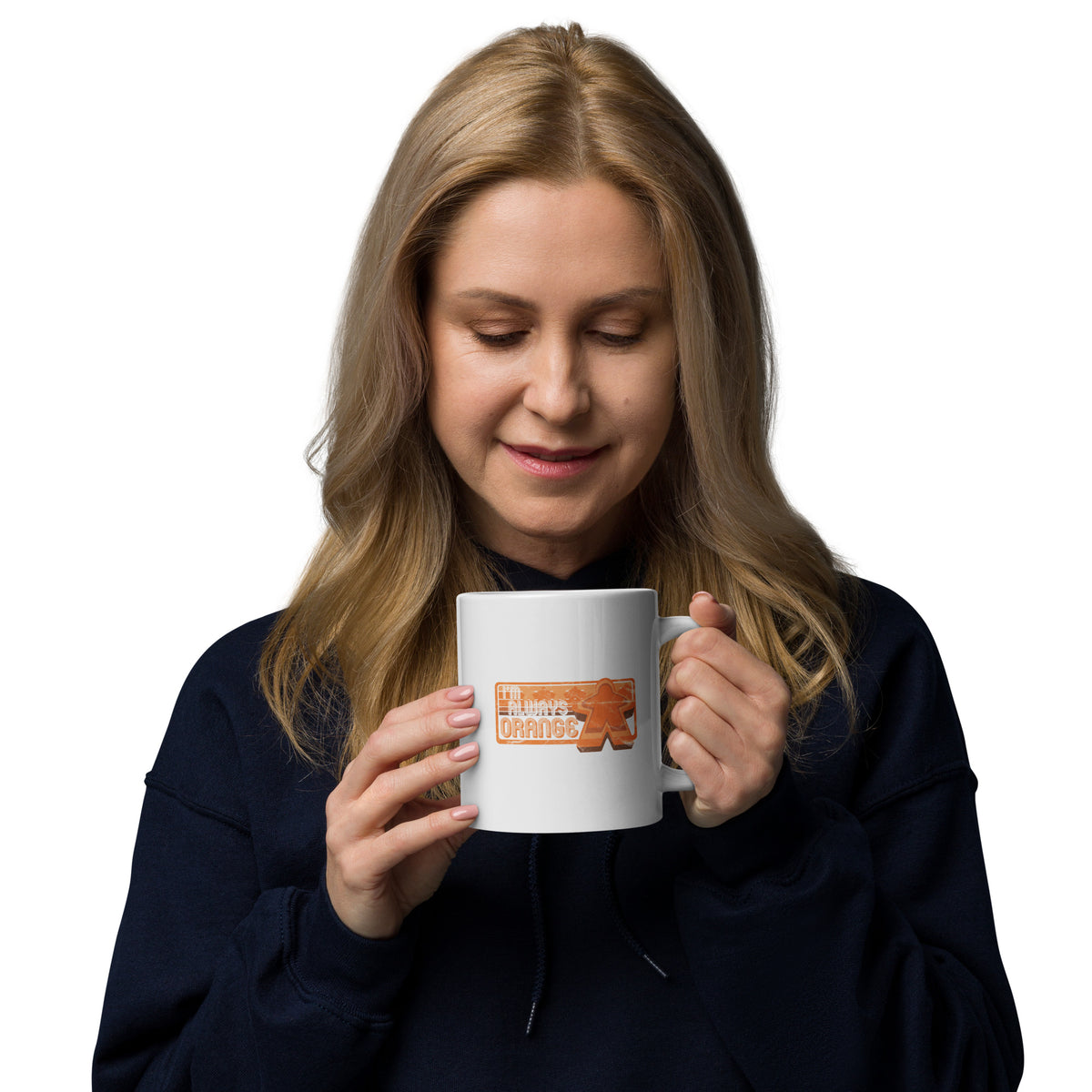 I&#39;m Always Orange Meeple Board Game Ceramic Mug